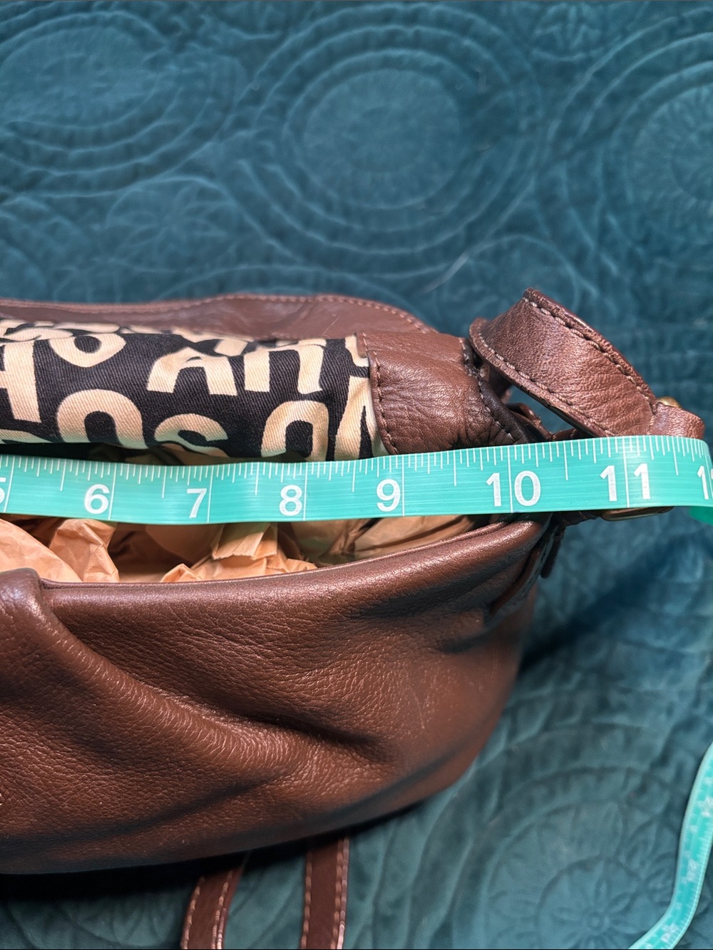 Marc By Marc Jacobs Chocolate Brown Pebbled Leather Crossbody - Picture 8 of 11